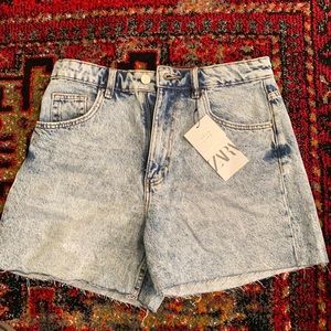 Zara High Rise Dad Short